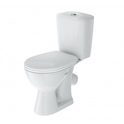 Унитаз-компакт Rosa НЕО, 2 режима, антивсплеск, сиденье микролифт, косой выпуск, белый, г.Киров