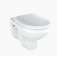 Унитаз подвесной Rosa Рио Люкс белый,сиденье микролифт