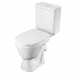 Унитаз-компакт Santek Уно, 2режима, сиденье ПП микролифт softclose, косой выпуск, нижний подвод, бел