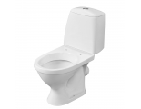 Унитаз-компакт Santeri Соната Комфорт, микролифт, антивсплеск, косой выпуск, белый, г.Воротынск