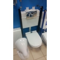 Инсталляция SANTEK D110 + панель смыва PL32 хром