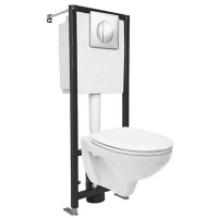 Комплект DELFI 5в1 (унитаз+инсталляция) Black