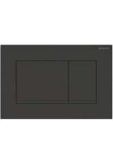 Клавиша смывная GEBERIT двойной смыв, черный матовый лак Sigma 30