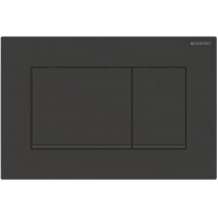 Клавиша смывная GEBERIT двойной смыв, черный матовый лак Sigma 30