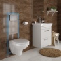 Инсталляция Cersanit VECTOR, металлический каркас для унитаза с бачком