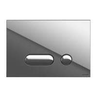 Кнопка Cersanit INTERA, хром, универсальная