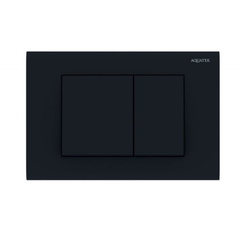 Панель смыва Aquatek Черная матовая (клавиши квадрат) купить в интернет магазине Санрай73