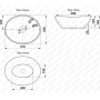 Раковина Melana MLN-7138, накладная на столешницу