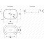 Раковина Melana MLN-5006X, накладная на столешницу