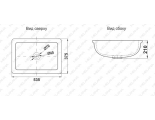 Раковина Melana MLN-540T, встраиваемая под столешницу