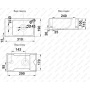 Раковина Melana MLN-A311R, подвесная, накладная на столешницу