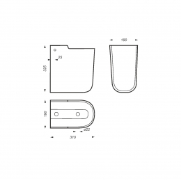 Полупьедестал Sanita Luxe Best белый