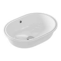 Раковина Cersanit Caspia 55, встраиваемая под столешницу, овальная
