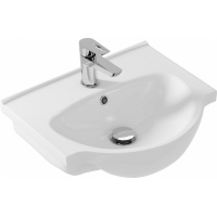 Раковина Cersanit Nati 50, подвесная, накладная на тумбу