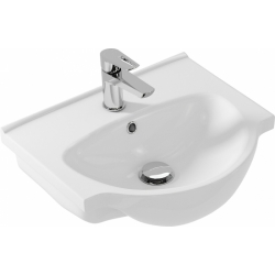 Раковина Cersanit Nati 50, подвесная, накладная на тумбу