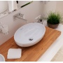 Раковина Sanita Luxe Ringo 530х335х155, накладная на столешницу, овальная