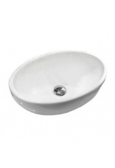 Раковина Sanita Luxe Ringo 530х335х155, накладная на столешницу, овальная
