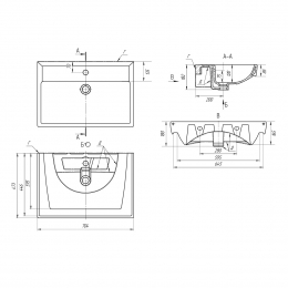 Раковина Dreja Q 70, накладная на тумбу