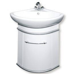 Раковина Rosa Элегия 45 угловая, накладная на тумбу