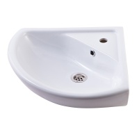 Раковина Rosa Элегия 45 угловая, накладная на тумбу