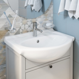 Раковина Sanita Вега 55, накладная на тумбу