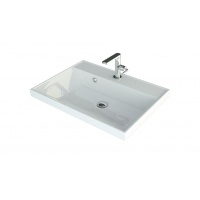 Раковина Andrea Classic 600х450, накладная на тумбу