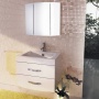 Раковина Sanita Luxe Quadro 75, накладная на тумбу