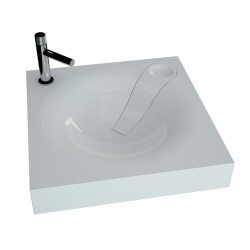 Раковина Andrea Angy 600х600, подвесная над стиральной машиной