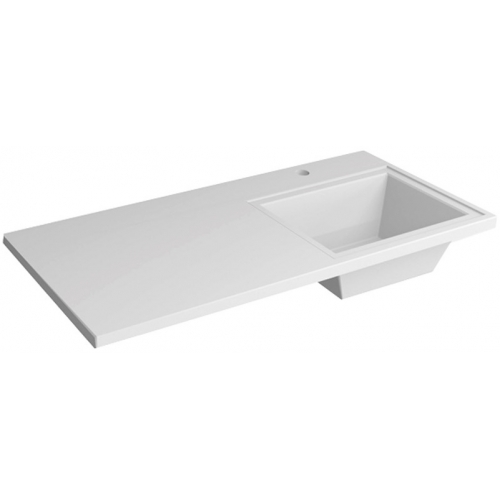 Раковина Марко Марсал 100х50 правая, накладная на тумбу с крылом над стиральной машиной купить в интернет магазине Санрай73