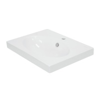 Раковина Sanita Luxe Next 60, подвесная, накладная на тумбу