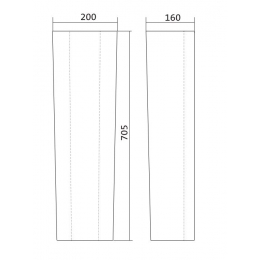 Пьедестал Santek БСК, для умывальников Бореаль, Сенатор, Консул