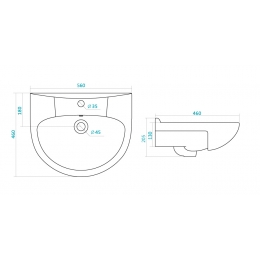 Раковина Santek Антик 55, накладная на тумбу
