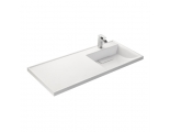 Раковина Aquaton Лондри 120, накладная на тумбу, с левым крылом для стиральной машины