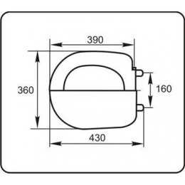 Сиденье для унитаза Волга, Самарский, Кама эконом/Кама стандарт Sanita