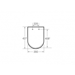 Крышка лакированная для унитаза c soft close GAP rimless