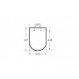 Крышка лакированная для унитаза c soft close GAP rimless