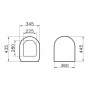 Крышка-сиденье для унитаза Vitra Zentrum/S50 801-003-009 с микролифтом