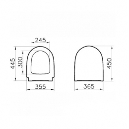 Крышка-сиденье для унитаза VitrA Sento 86-003-009 с микролифтом