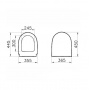 Крышка-сиденье для унитаза VitrA Sento 86-003-009 с микролифтом