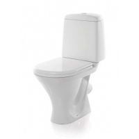 Унитаз-компакт Sanita Аттика люкс(косой, нижн.подв 1 кн. арм.AlcaPlast, сид термопласт)