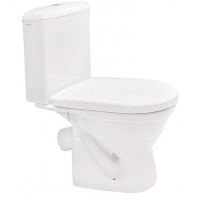 Унитаз-компакт Santek Алькор 1WH302196 с диагональным выпуском, антивсплеск, сиденье полипропилен