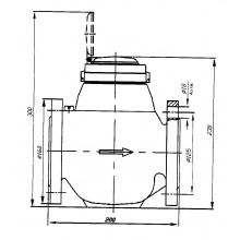 Счётчик воды Бетар СВМТ-50, Dy50мм, L200мм, 15,0м3/ч, ГВС, ХВС