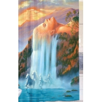 Шторка для ванны Zalel 180*180 (ткань фотопринт)