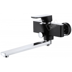 Смеситель для ванны с душем D&K Berlin.Technische DA1433315 черный-хром, однорычажный, длинный излив