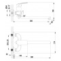Смеситель для ванны Lemark plus Shape LM1751C, однорычажный, длинный излив, с ручной лейкой