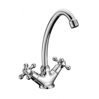 Смеситель для кухни Lemark Standard LM2104C, двухвентильный, высокий излив