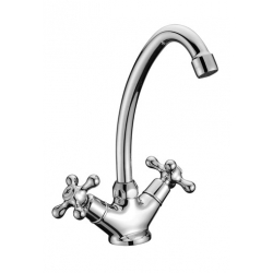 Смеситель для кухни Lemark Standard LM2104C, двухвентильный, высокий излив