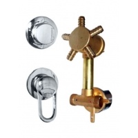 Смеситель для душевой кабины 5-и режимный, 100мм, под хомут