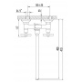 Смеситель для ванны Lemark Standard LM2151C, двухвентильный, длинный излив, с ручной лейкой