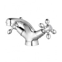 Смеситель для раковины Lemark Vista LM7606C, двухвентильный, короткий излив